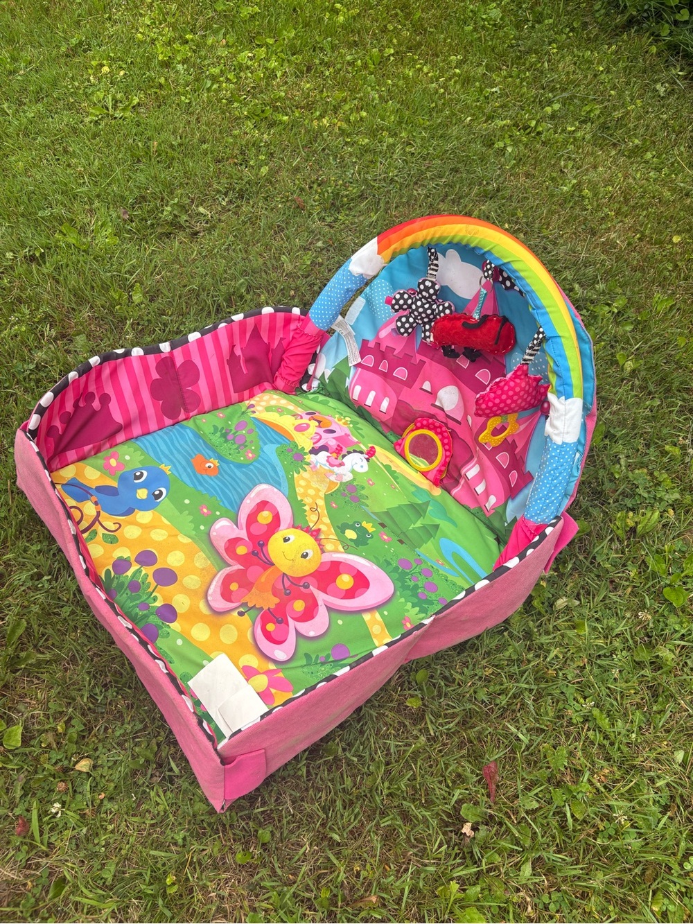 Infantino Pink Rainbow Activity Play Mat/ballpit Baby- indoor and outdoor